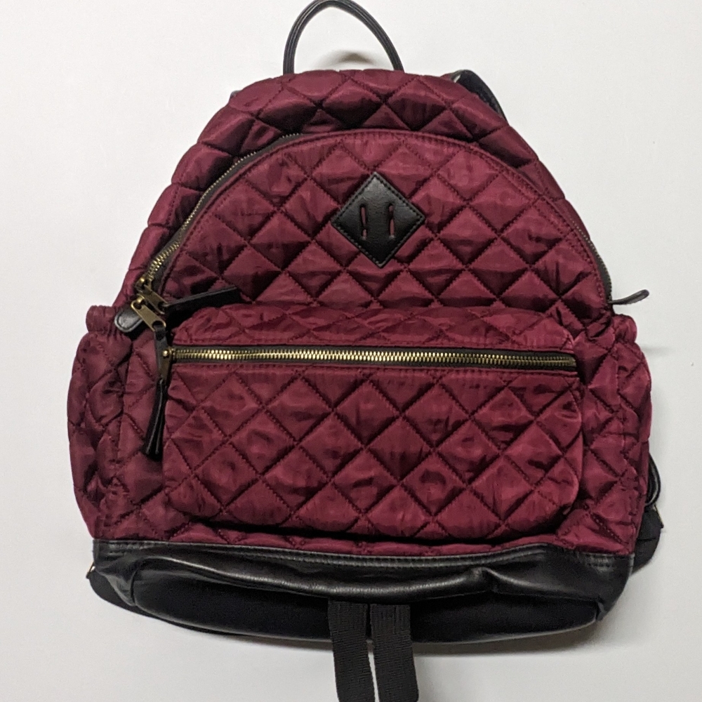 Mossimo Supply Co Red and Black Quilted Backpack